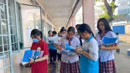  Các thí sinh TP Hồ Chí Minh thoải mái trong kỳ thi tốt nghiệp THPT năm 2024