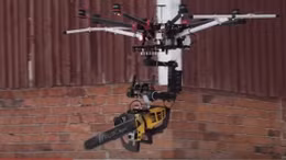 UAV sát thủ mang cưa xăng tiêu diệt người tuyết