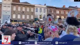 Lễ hội carnaval Binche trở lại sau 2 năm dịch bệnh