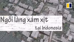 Xuất hiện ngôi làng xám xịt sau vụ phun trào núi lửa tại Indonesia