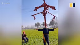 Video người đàn ông 65 tuổi biểu diễn xiếc siêu đỉnh gây 'sốt' ở Trung Quốc