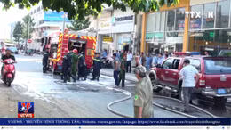  TP Hồ Chí Minh: Bất cẩn trong pha chế dung môi gây cháy lớn nhà 4 tầng