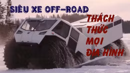 Choáng với siêu xe off-road Nga bất chấp mọi địa hình 