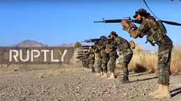 Video thành viên Taliban hăng say tập luyện với súng thật