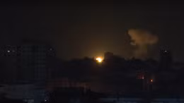 Quân đội Israel công bố cảnh không kích Dải Gaza trả đũa các tay súng Palestine