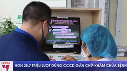 Hơn 25,7 triệu lượt dùng căn cước công dân gắn chíp khám chữa bệnh