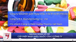 Ngừng nhận hồ sơ cấp phép nhập khẩu thuốc của 3 công ty dược