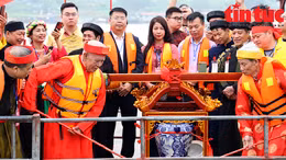 Rước kiệu, thỉnh nước trong lễ hội truyền thống làng Yên Duyên