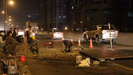 Hà Nội: Đường vành đai 3 trên cao ùn tắc do sửa khe co giãn