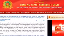 Bắt giữ đối tượng Nguyễn Tường Thụy có hành vi chống Nhà nước