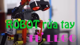 Robot rửa tay làm từ Lego