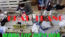 Khẩu trang làm từ màng lọc máy điều hòa