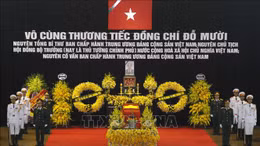 Lễ viếng nguyên Tổng Bí thư Đỗ Mười tại Nhà Tang lễ quốc gia số 5 Trần Thánh Tông, Hà Nội