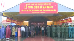 Truy điệu, an táng 8 hài cốt liệt sỹ tại Quảng Trị