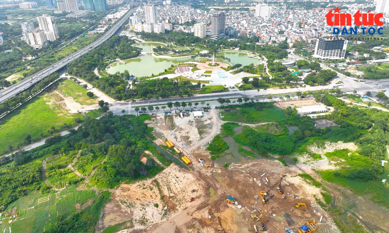 Toàn cảnh xây dựng Bảo tàng Đảng Cộng sản Việt Nam.