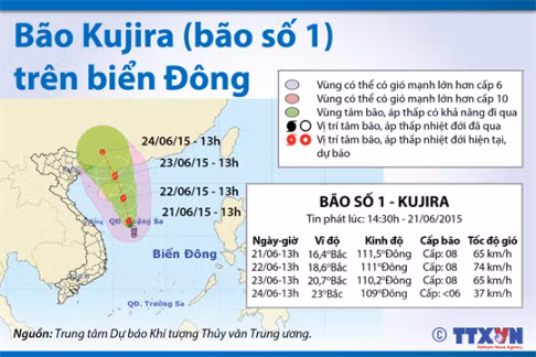 Trong 12 giờ tới, bão số 1 mạnh dần lên cấp 9 ảnh 1