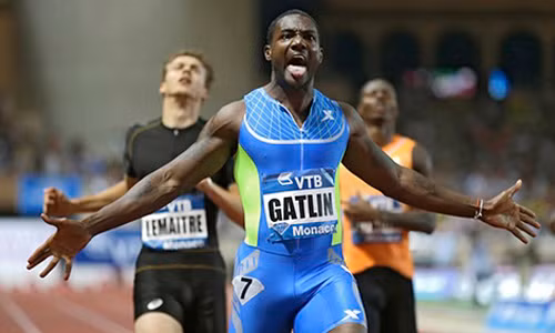 Justin Gatlin thách thức “Tia chớp” Usain Bolt ảnh 1