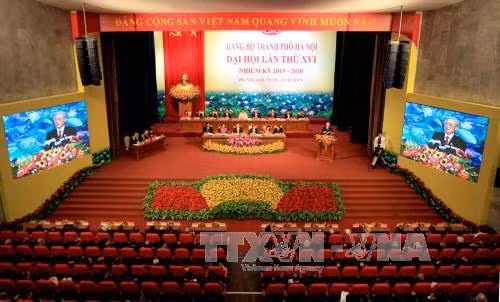 Khai mạc Đại hội đại biểu Đảng bộ thành phố Hà Nội ảnh 1