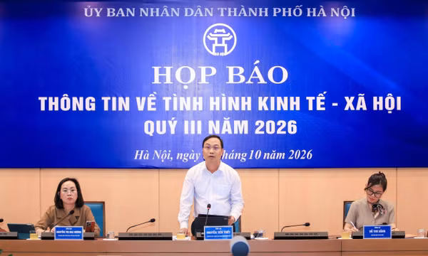 Hà Nội lần đầu trong năm đạt mức tăng trưởng 2 con số
