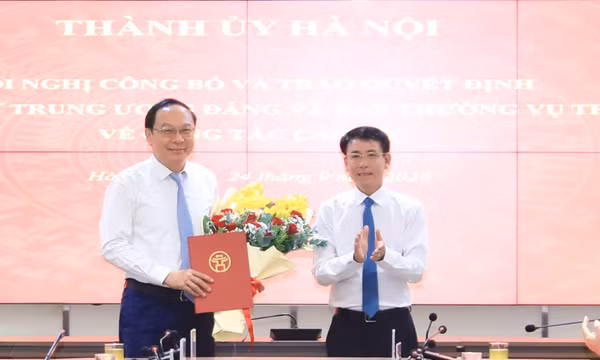Thứ trưởng Bộ Nông nghiệp và Môi trường Lê Công Thành làm trợ lý Bí thư Thành ủy Hà Nội