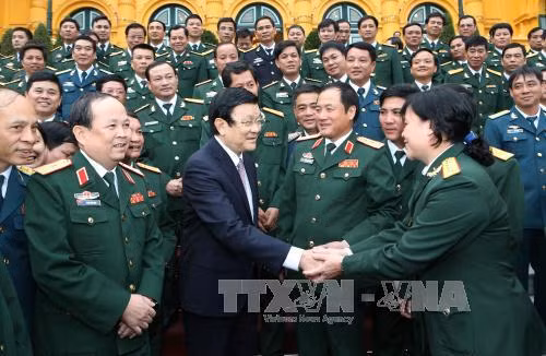 Chủ tịch nước gặp mặt điển hình “Dân vận khéo” toàn quân ảnh 1