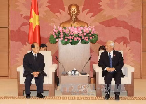 Phó Chủ tịch Quốc hội tiếp Đoàn Ủy ban Hòa bình và Đoàn kết Lào ảnh 1