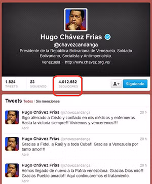 Tổng thống Chavez gây "sốt" trên Twitter ảnh 1