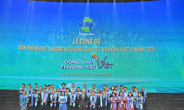 Vinh danh 227 doanh nghiệp đạt Thương hiệu quốc gia Việt Nam năm 2026