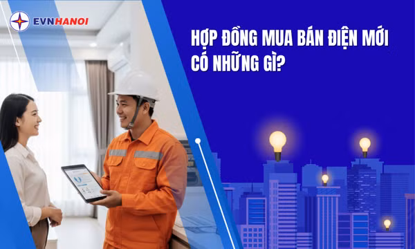 EVNHANOI số hóa Hợp đồng mua bán điện