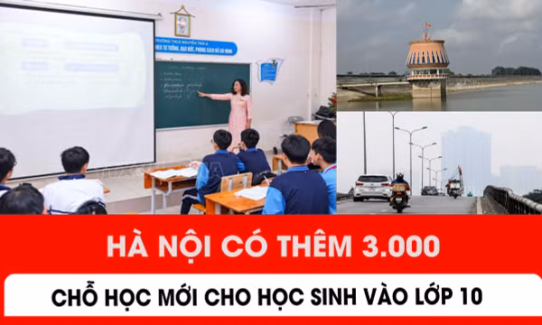 Hà Nội có thêm 3.000 chỗ học mới cho học sinh vào lớp 10