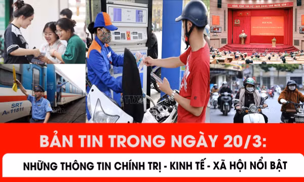 Bản tin trong nước tổng hợp ngày 20/3/2026