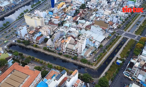 Kênh Hàng Bàng từng bước hoàn thiện diện mạo mới.