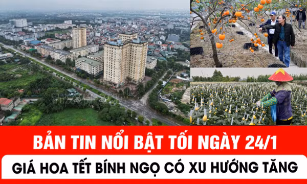 Bản tin tối ngày 24/1 của báo Tin tức và dân tộc sẽ có những nội dung chính sau đây.