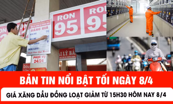 Bản tin tối ngày 8/4 của Báo Tin tức và Dân tộc.