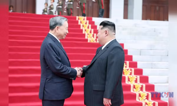 Tổng Bí thư Tô Lâm hội đàm với Tổng Bí thư, Chủ tịch Quốc vụ Triều Tiên Kim Jong Un