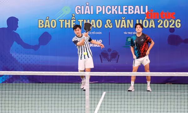 Sôi nổi Giải Pickleball Báo Thể thao và Văn hóa dịp 21/6