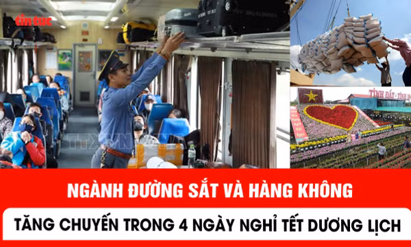 Ngành đường sắt và hàng không tăng chuyến trong 4 ngày nghỉ Tết Dương lịch
