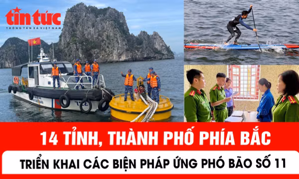 14 tỉnh, thành phố phía Bắc triển khai các biện pháp ứng phó bão số 11