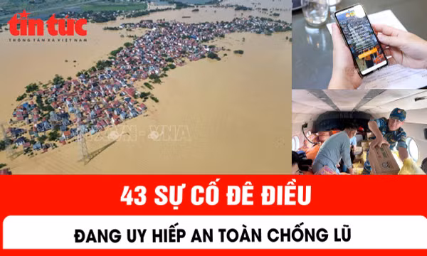 43 sự cố đê điều đang uy hiếp an toàn chống lũ