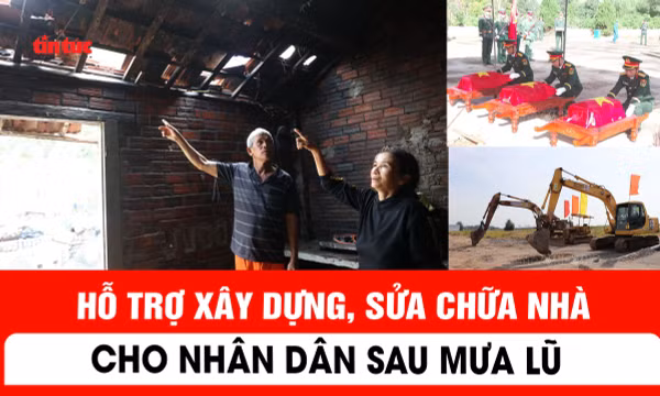 Hỗ trợ xây dựng, sửa chữa nhà cho nhân dân sau mưa lũ