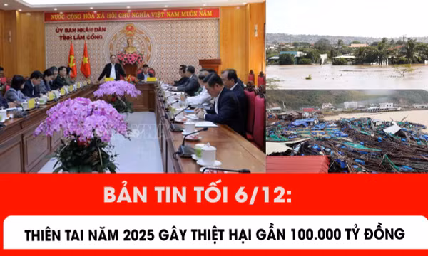 Thiên tai năm 2025 gây thiệt hại gần 100.000 tỷ đồng