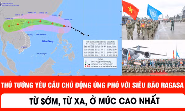 Thủ tướng yêu cầu chủ động ứng phó với siêu bão Ragasa từ sớm, từ xa, ở mức cao nhất.