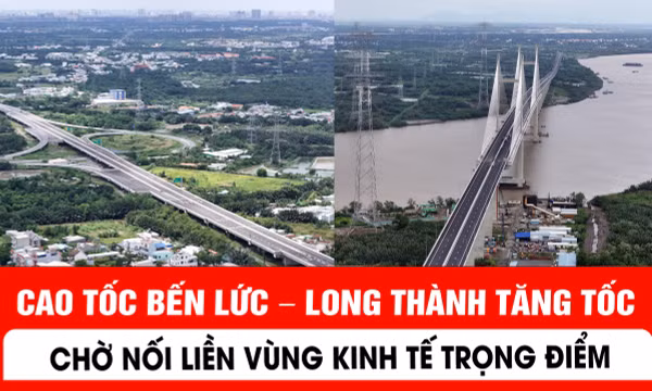 Cao tốc Bến Lức - Long Thành đang được đẩy nhanh tiến độ.