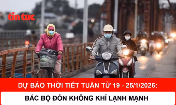 Dự báo thời tiết 19 - 25/1: Bắc Bộ đón không khí lạnh mạnh, nhiệt độ giảm sâu