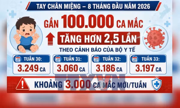 Nguy cơ lây lan bệnh tay chân miệng đầu năm học