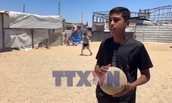 World Cup đặc biệt giữa khu lều tạm Gaza
