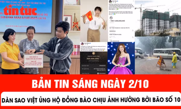 Dàn sao Việt ủng hộ đồng bào bị ảnh hưởng bởi bão số 10