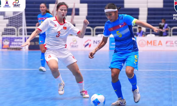 Đội tuyển futsal nữ Việt Nam thắng trận đầu tại giải Đông Nam Á