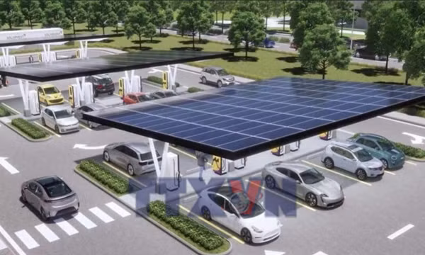 Các trạm sạc xe điện có thể mua điện tái tạo trực tiếp