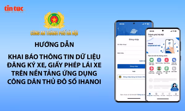 Hướng dẫn cách làm sạch dữ liệu giấy phép lái xe, đăng ký xe trên iHanoi